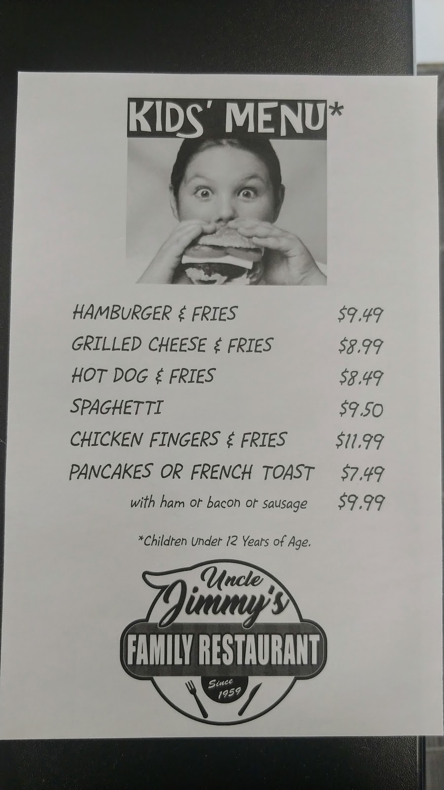Uncle Jimmy’s Family Restaurant | 9225 ON-93, Midland, ON L4R 4K4, Canada | Phone: (705) 526-6788