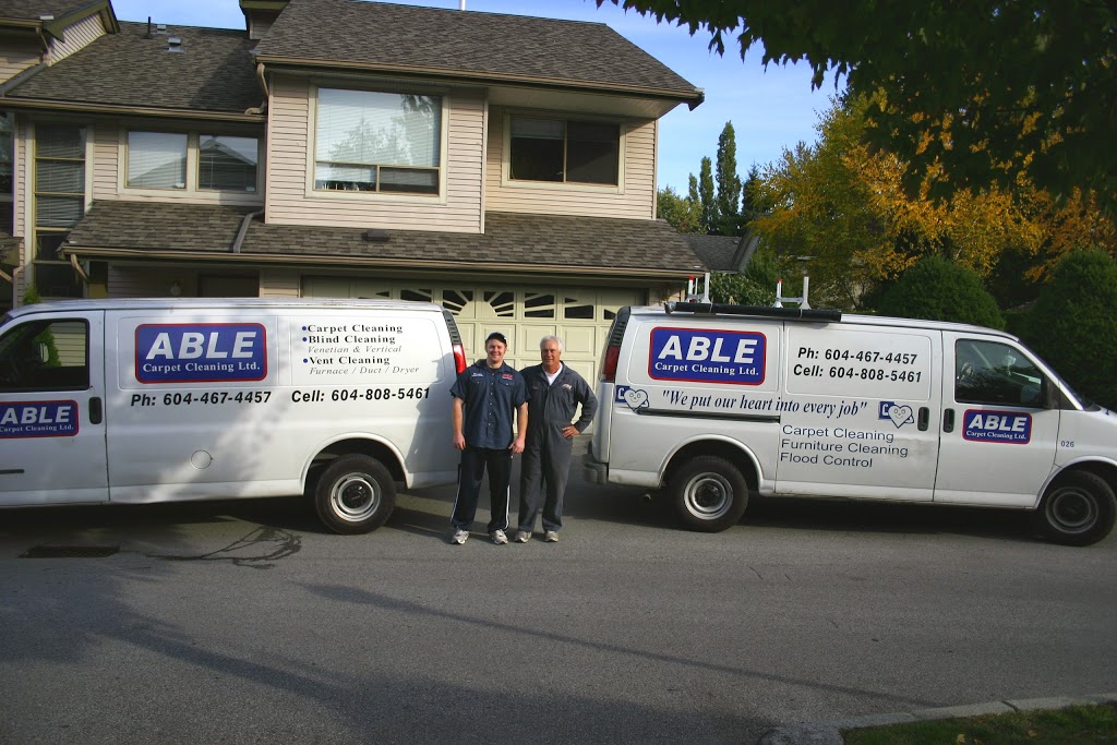 Able Carpet Care | 11291 236 St, Maple Ridge, BC V2W 1W7, Canada | Phone: (604) 467-4457
