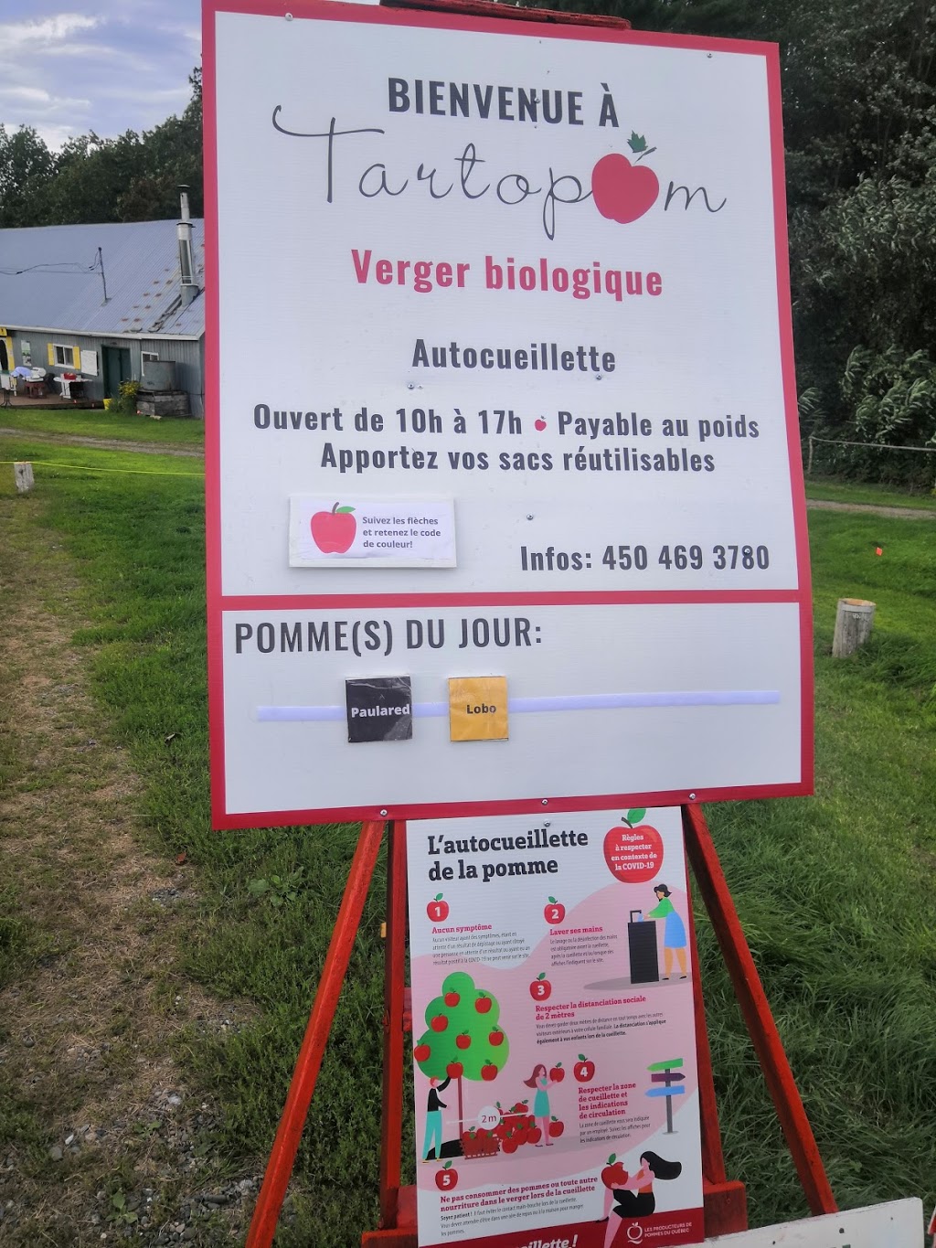 TARTOPOM, verger, pommes, poires, biologiques | 330 Rang de la Montagne, Rougemont, QC J0L 1M0, Canada | Phone: (450) 469-3780