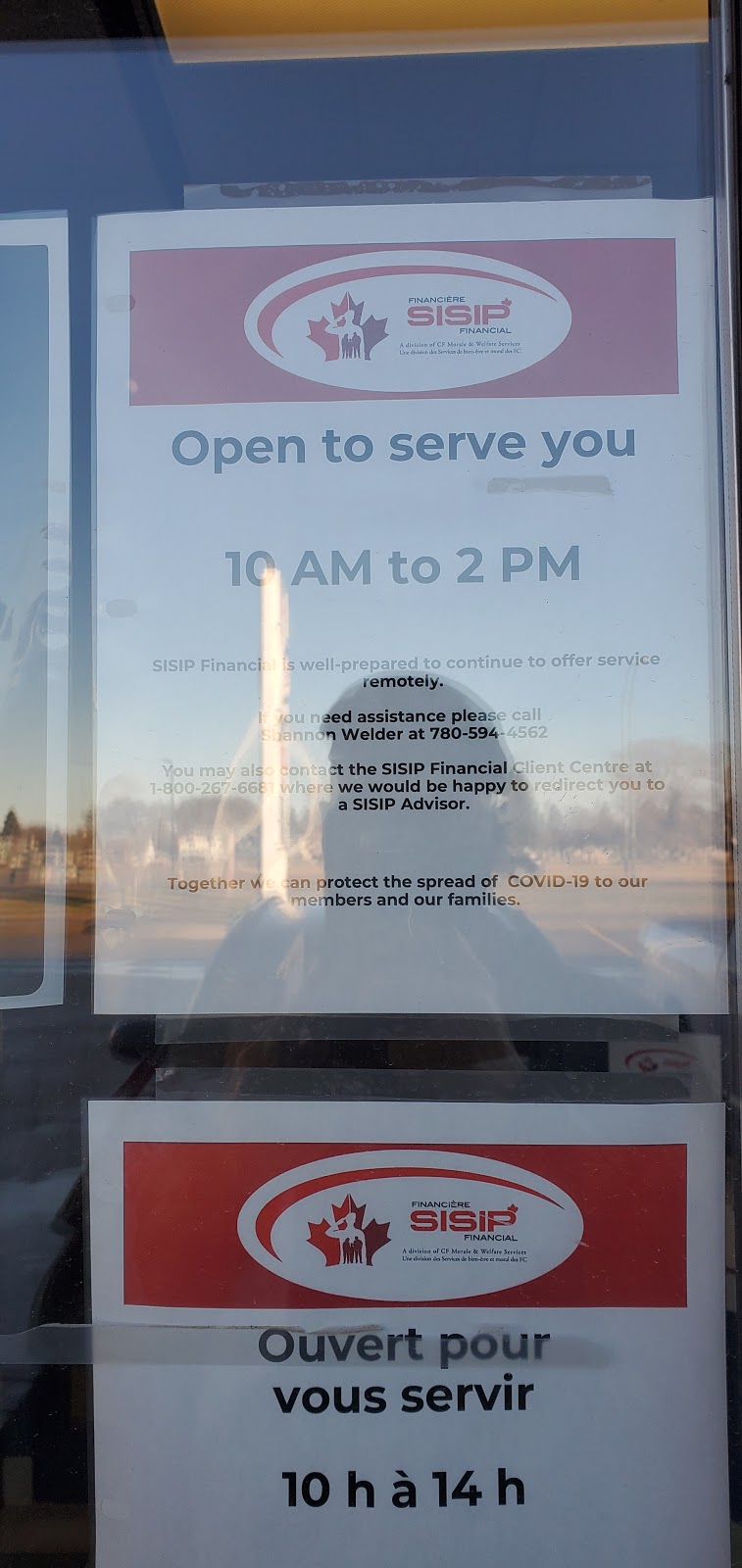 SISIP Financial | CFB Edmonton, CANEX, Bldg. 299, Highway, 28A Falaise Avenue, Lancaster Park, AB T0A 2H0, Canada | Phone: (780) 973-3130