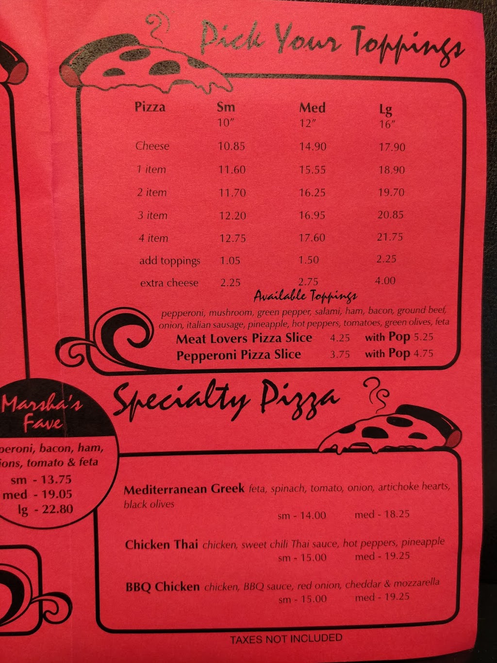 Waterfront Pizza And Subs | 1540 St Clair Pkwy, Courtright, ON N0N 1H0, Canada | Phone: (519) 867-2211