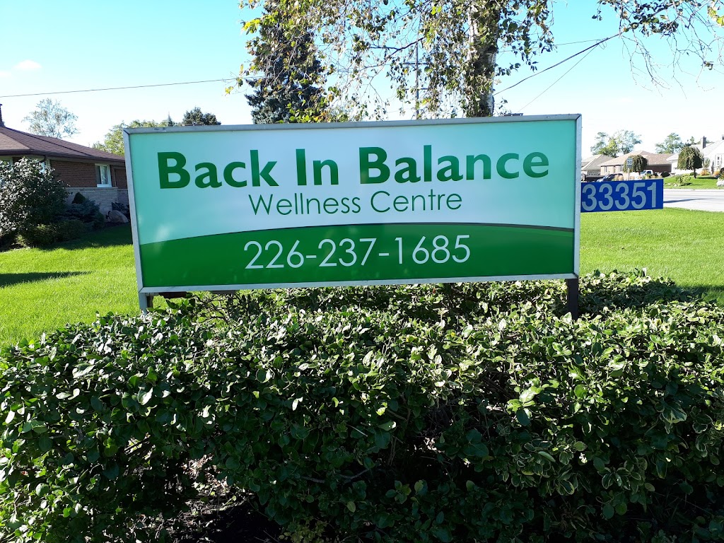 Back in Balance Wellness Centre | 33351 Richmond St, Lucan, ON N0M 2J0, Canada | Phone: (226) 237-1685