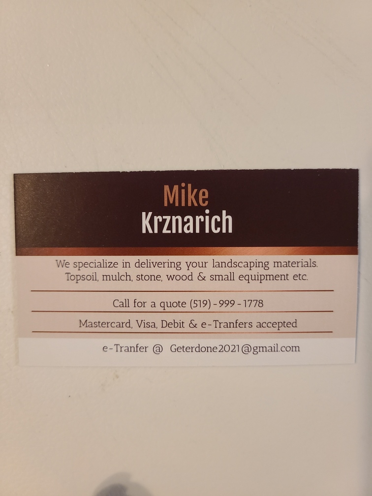 Get er done landscaping | 3772 conc 3 south, Amherstburg, ON N9V 2Y8, Canada | Phone: (519) 999-1778
