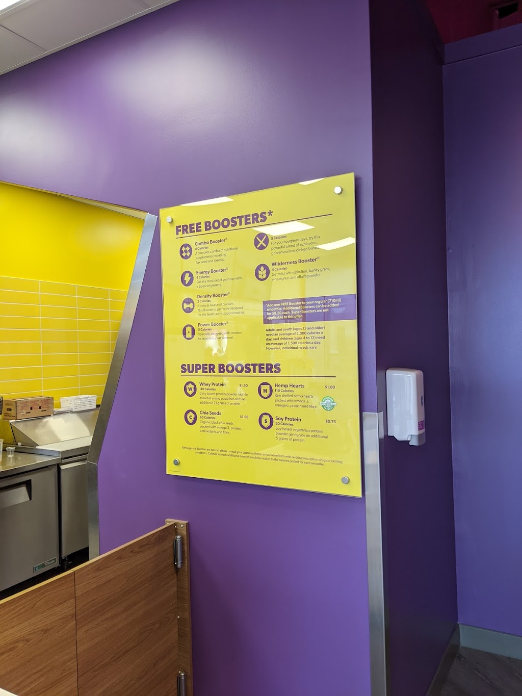 Booster Juice | 6590 Meadowvale Town Centre Cir Unit J03, Mississauga, ON L5N 4B7, Canada | Phone: (905) 542-2500