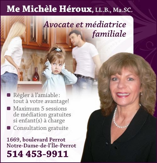 Me Michèle Héroux | 3686 Rue Jean-Lesage, Vaudreuil-Dorion, QC J7V 9W1, Canada | Phone: (450) 218-9933