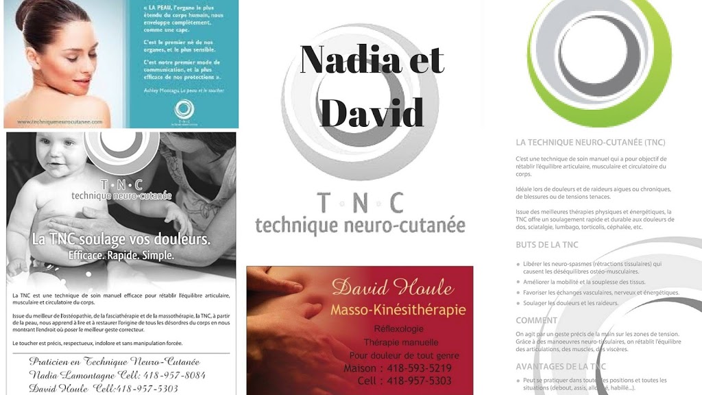 Masso-Kinésithérapie et Technique Neuro-Cutanée | 500A 15ème rue, Saint-Zacharie, QC G0M 2C0, Canada | Phone: (418) 593-5219