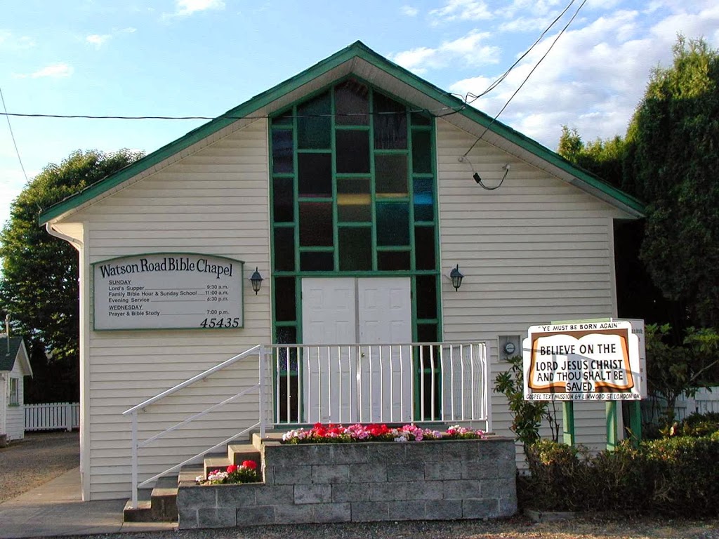 Watson Road Bible Chapel | church | 45435 Watson Rd, Chilliwack, BC V2R 2H5, Canada | 6048587291 OR +1 604-858-7291