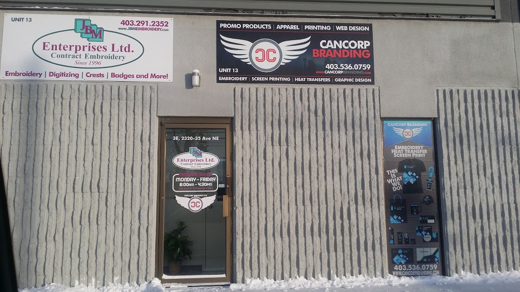 JBM Embroidery | 2320 35 Ave NE, Calgary, AB T2E 6S9, Canada | Phone: (403) 291-2352