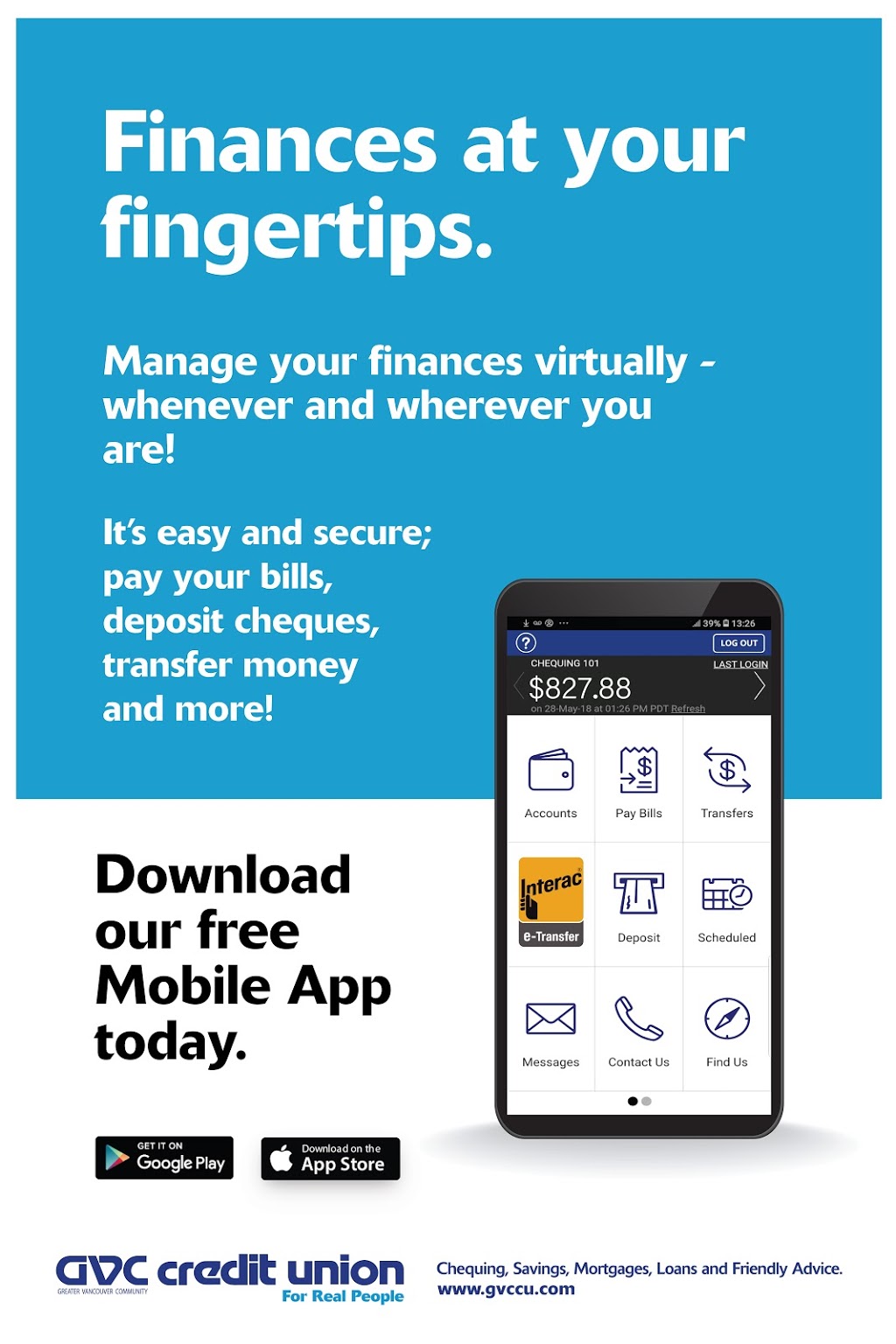 Greater Vancouver Community Credit Union | 1801 Willingdon Ave, Burnaby, BC V5C 5R3, Canada | Phone: (604) 298-3344