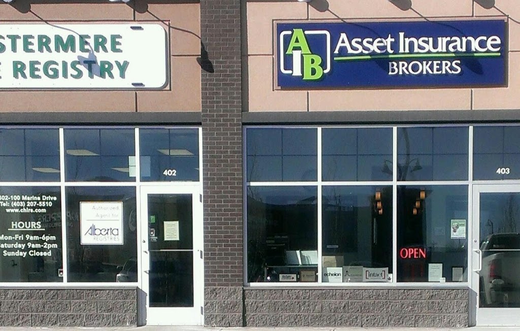 Asset Insurance Brokers | 100 Marina Dr #403, Chestermere, AB T1X 0A9, Canada | Phone: (403) 204-3003