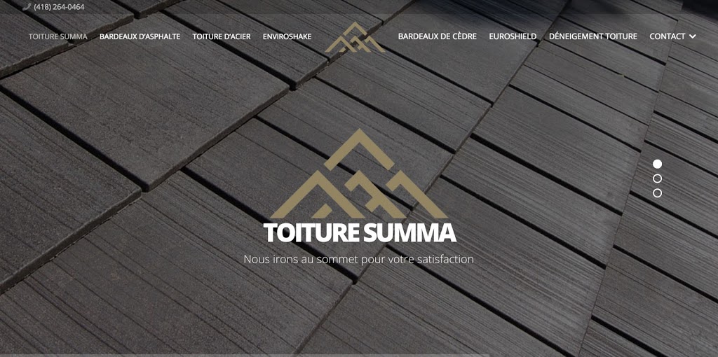Toiture Summa Inc | 1207 Chemin Dion, Saint-Nicolas, QC G7A 2B6, Canada | Phone: (418) 264-0464