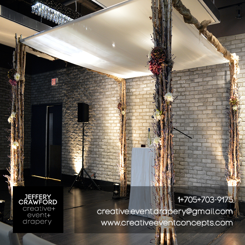 Jeffery Crawford Creative Event Drapery | 7324 ON-93, Tiny, ON L0K 2E1, Canada | Phone: (705) 706-0866