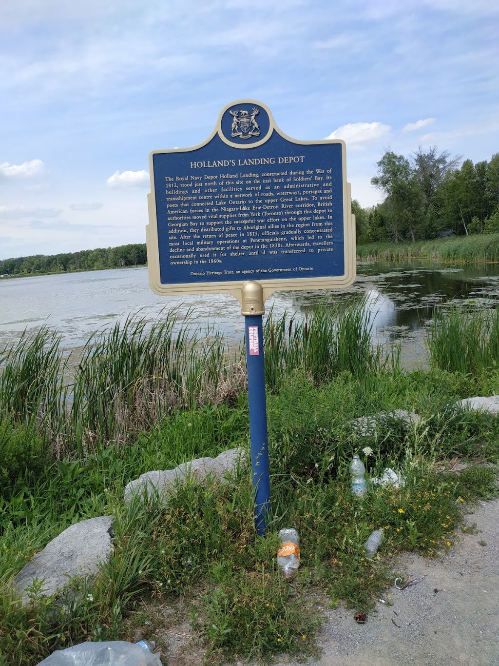 Historical Plaque - Hollands Landing Depot | Queensville Side Rd, East Gwillimbury, ON L9N 0J7, Canada | Phone: (416) 325-5000
