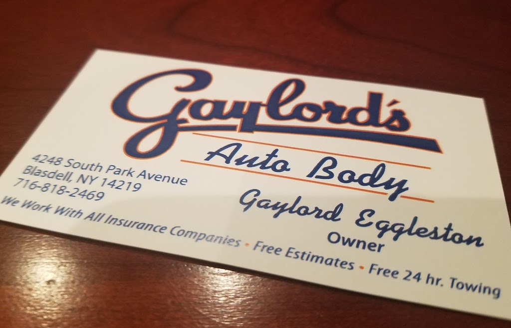 Gaylords Auto Body | 4248 South Park Ave, Blasdell, NY 14219, USA | Phone: (716) 818-2469