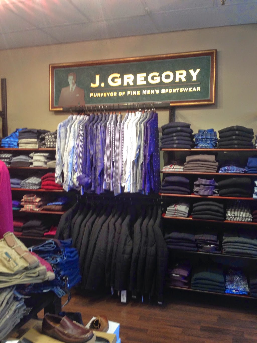 J Gregory Mens Apparel | 5355 Headland Dr, West Vancouver, BC V7W 3C7, Canada | Phone: (604) 921-2646