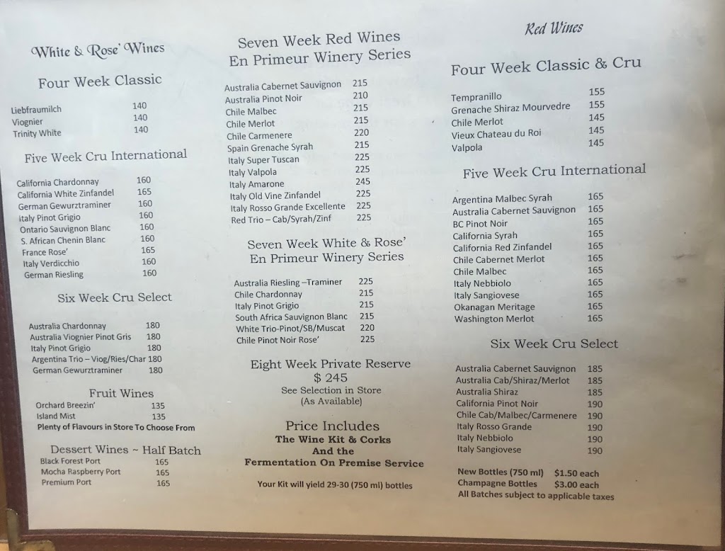 Elk Valley Wine & U-Brew | 592 8 Ave, Fernie, BC V0B 1M2, Canada | Phone: (250) 423-3530