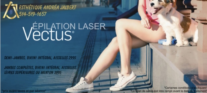 Épilation laser Andréa Jalbert | 11735 Mnt Ste Marianne #435, Mirabel, QC J7J 2J5, Canada | Phone: (514) 519-1657