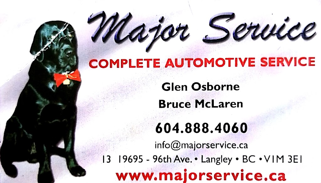 Major Service | 19889 96 Ave #13, Langley Twp, BC V1M 3C7, Canada | Phone: (604) 888-4060