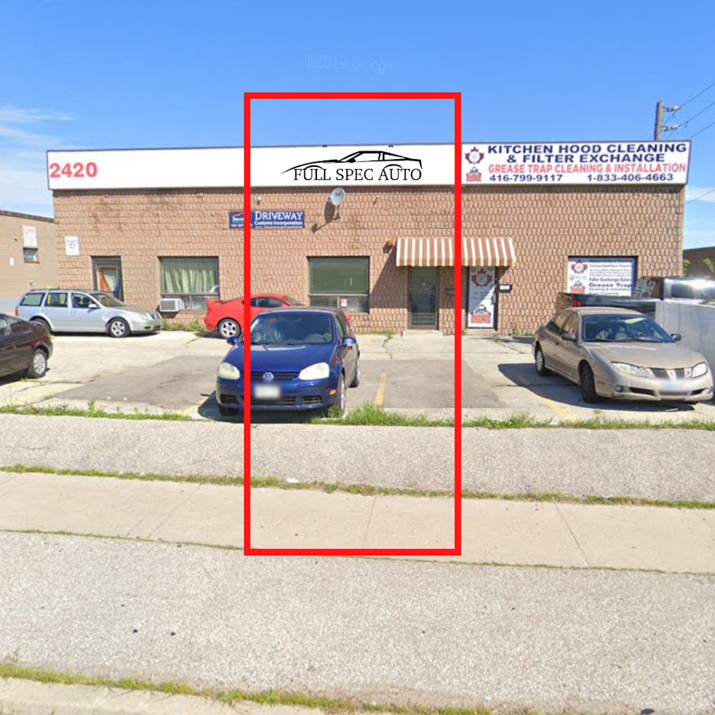 Full Spec Auto Group | 2420 Lawrence Ave E Unit #2, Scarborough, ON M1P 2R6, Canada | Phone: (647) 336-3664