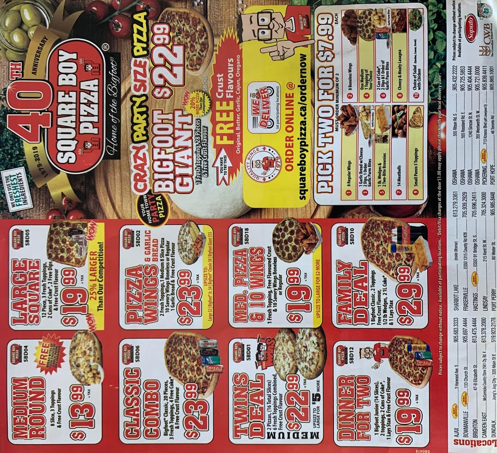 Square Boy Pizza | 24601 Hwy 7, Sharbot Lake, ON K0H 2P0, Canada | Phone: (613) 279-3361