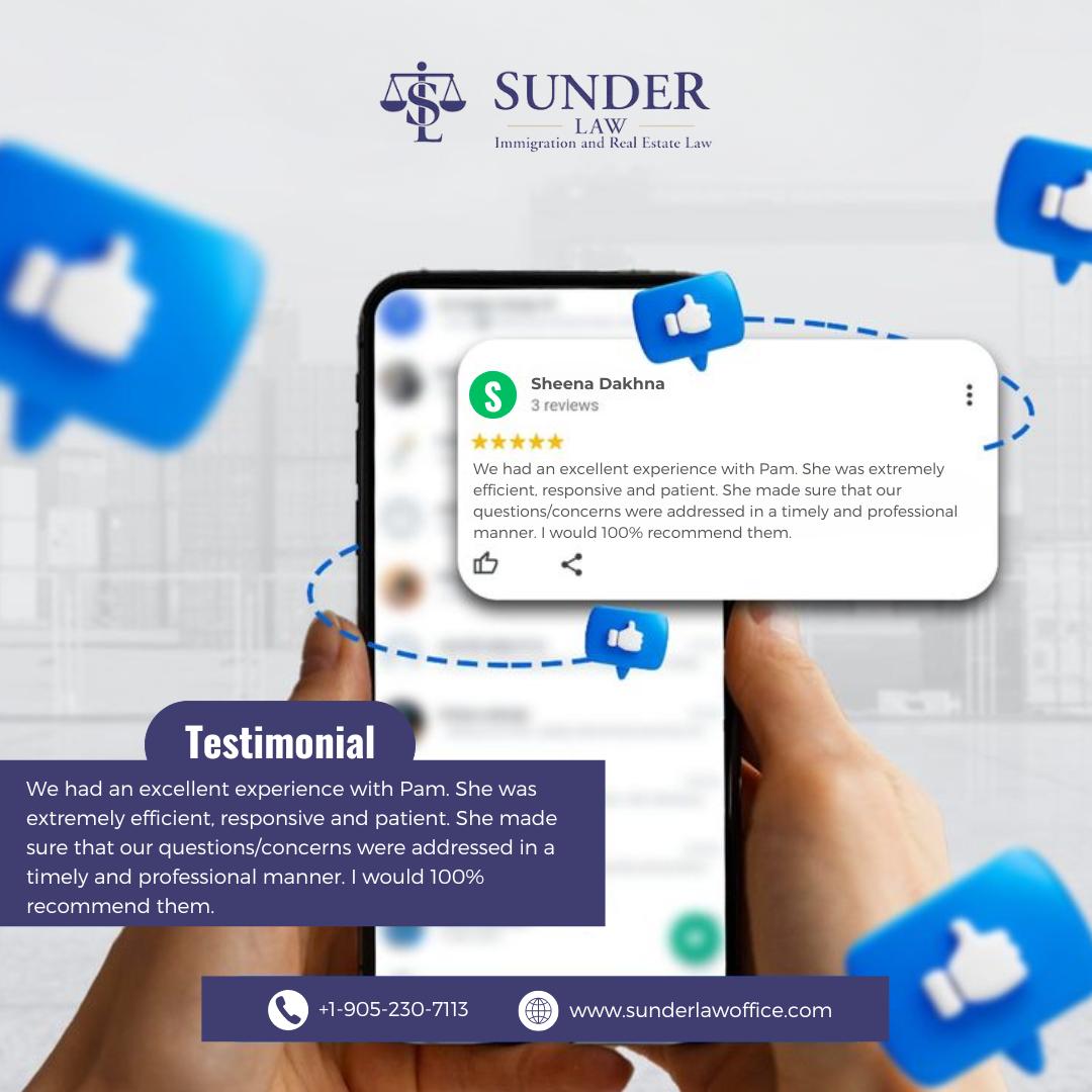 Sunder Law Office | 218 Export Blvd #205, Mississauga, ON L5S 1Y4, Canada | Phone: (905) 230-7113