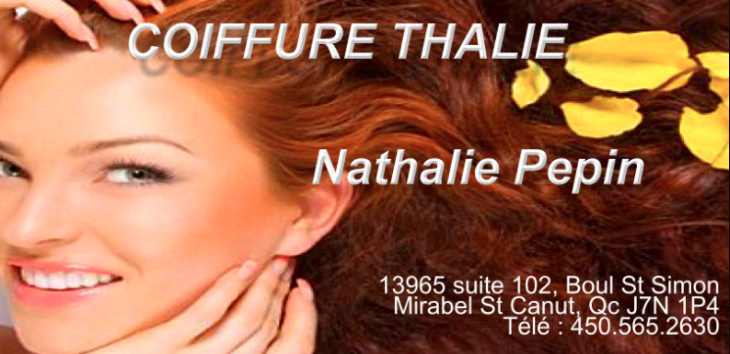 Thalie Coiffure | 9051 Route Sir Wilfrid Laurier #105, Mirabel, QC J7N 1L6, Canada | Phone: (450) 412-1888