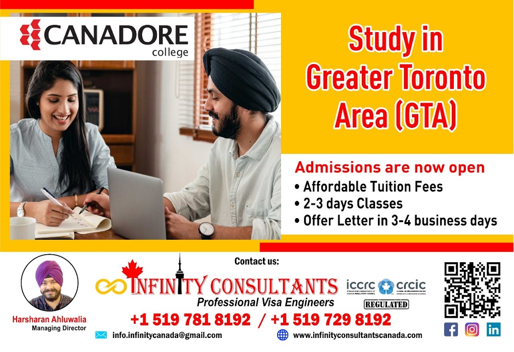 Infinity Academic & Immigration Consultants Inc. | 171 Resurrection Dr Unit-B, Kitchener, ON N2N 3H1, Canada | Phone: (519) 781-8192