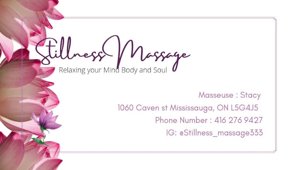 StillnessMassage333 | 1060 Caven St #214, Mississauga, ON L5G 4J5, Canada | Phone: (416) 276-9427