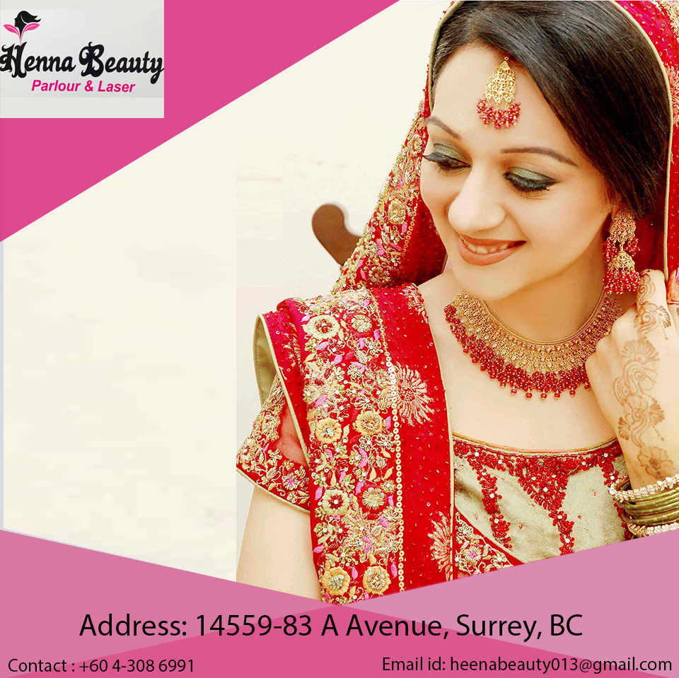 Henna Beauty Parlour & Laser | 14559 83a Ave, Surrey, BC V3S 0N3, Canada | Phone: (604) 318-6991