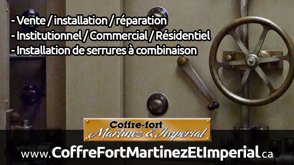 Coffre-fort Martinez et Imperial | 1107 Rang N, Saint-Norbert, QC J0K 3C0, Canada | Phone: (514) 497-7899