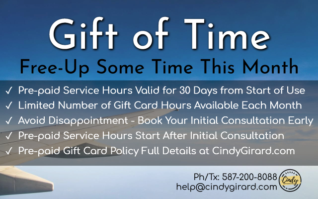 Cindy Girard Virtual Assistant Pro | Box 12055, Sylvan Lake, AB T4S 2K9, Canada | Phone: (888) 218-3908