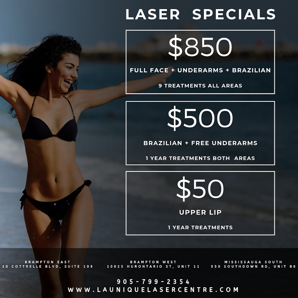 La Unique Laser Centre | 10 Cottrelle Blvd #109, Brampton, ON L6S 0E1, Canada | Phone: (905) 799-2354