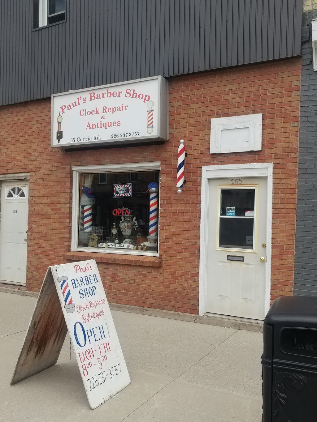 Pauls Barbershop Antiques &Clock Repair | 165 Currie Rd, Dutton/Dunwich, ON N0L, Canada | Phone: (226) 237-3757