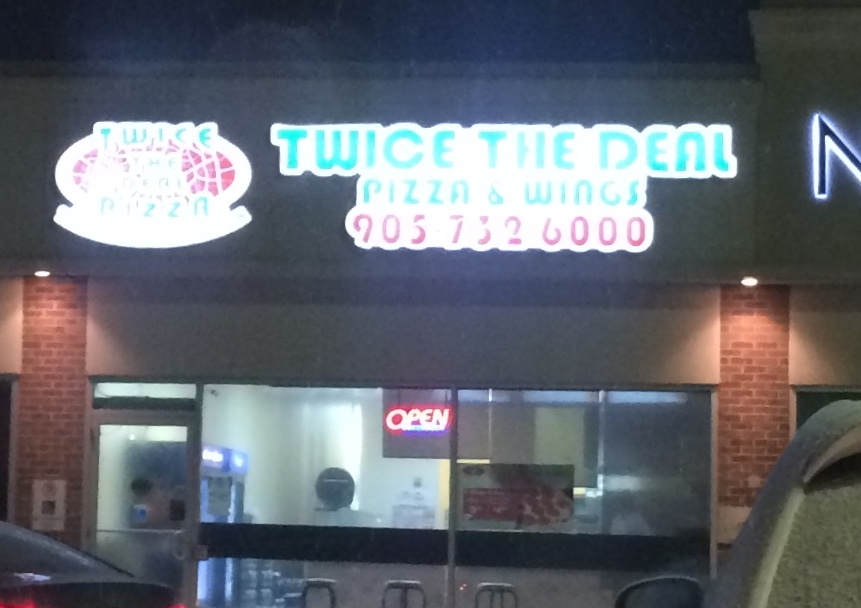 Twice The Deal Pizza | 30 Rice Rd, Welland, ON L3C 2V4, Canada | Phone: (905) 732-6000