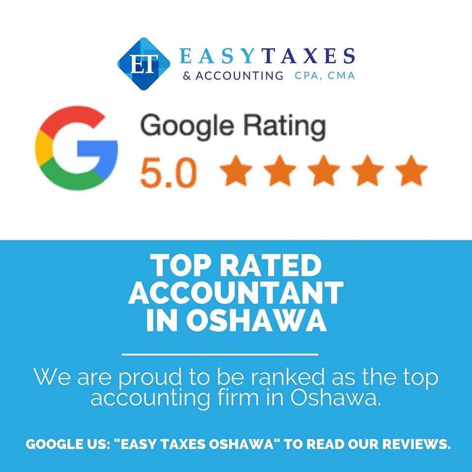 Easy Taxes & Accounting | 1050 Simcoe St N Unit 204, Oshawa, ON L1G 4W5, Canada | Phone: (647) 208-0786