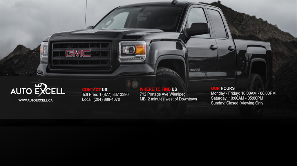 Auto Excell | 712 Portage Ave, Winnipeg, MB R3G 0M6, Canada | Phone: (204) 888-4070