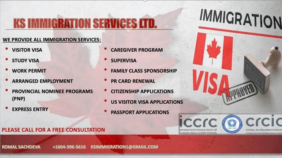K.S. Immigration Services Ltd. | 7404 King George Blvd #200, Surrey, BC V3W 1N6, Canada | Phone: (604) 649-1567