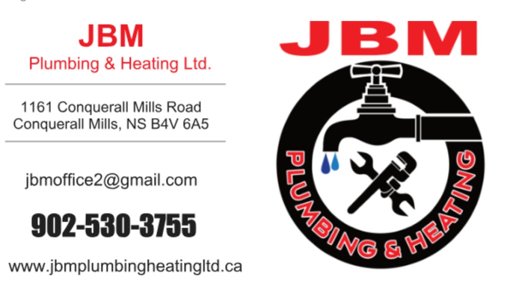 JBM Plumbing & Heating Ltd. | 1161 Conquerall Mills Rd, Conquerall Mills, NS B4V 6A5, Canada | Phone: (902) 530-3755