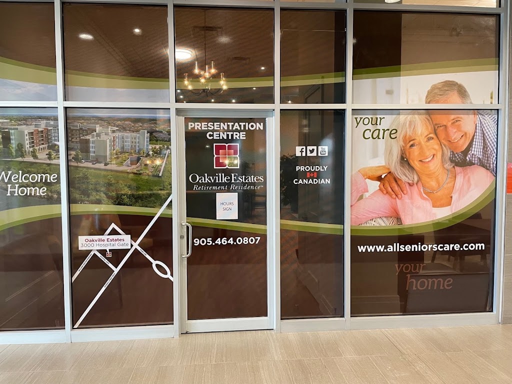 Oakville Estates Retirement Residence Presentation Centre | 3075 Hospital Gate Suite 105, Oakville, ON L6M 1M1, Canada | Phone: (905) 464-0807