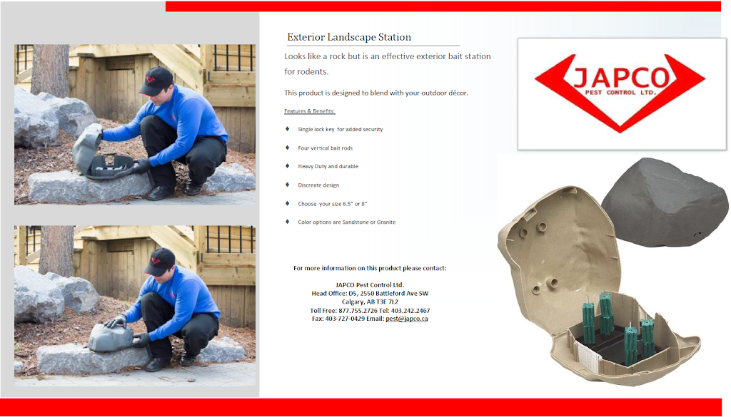 JAPCO Pest Control Ltd | 2550 Battleford Ave SW d5, Calgary, AB T3E 7L2, Canada | Phone: (877) 755-2726
