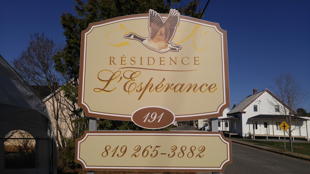 Résidence LEspérance | 191 Rue Saint Joseph, Saint-Alexis-des-Monts, QC J0K 1V0, Canada | Phone: (819) 265-3882