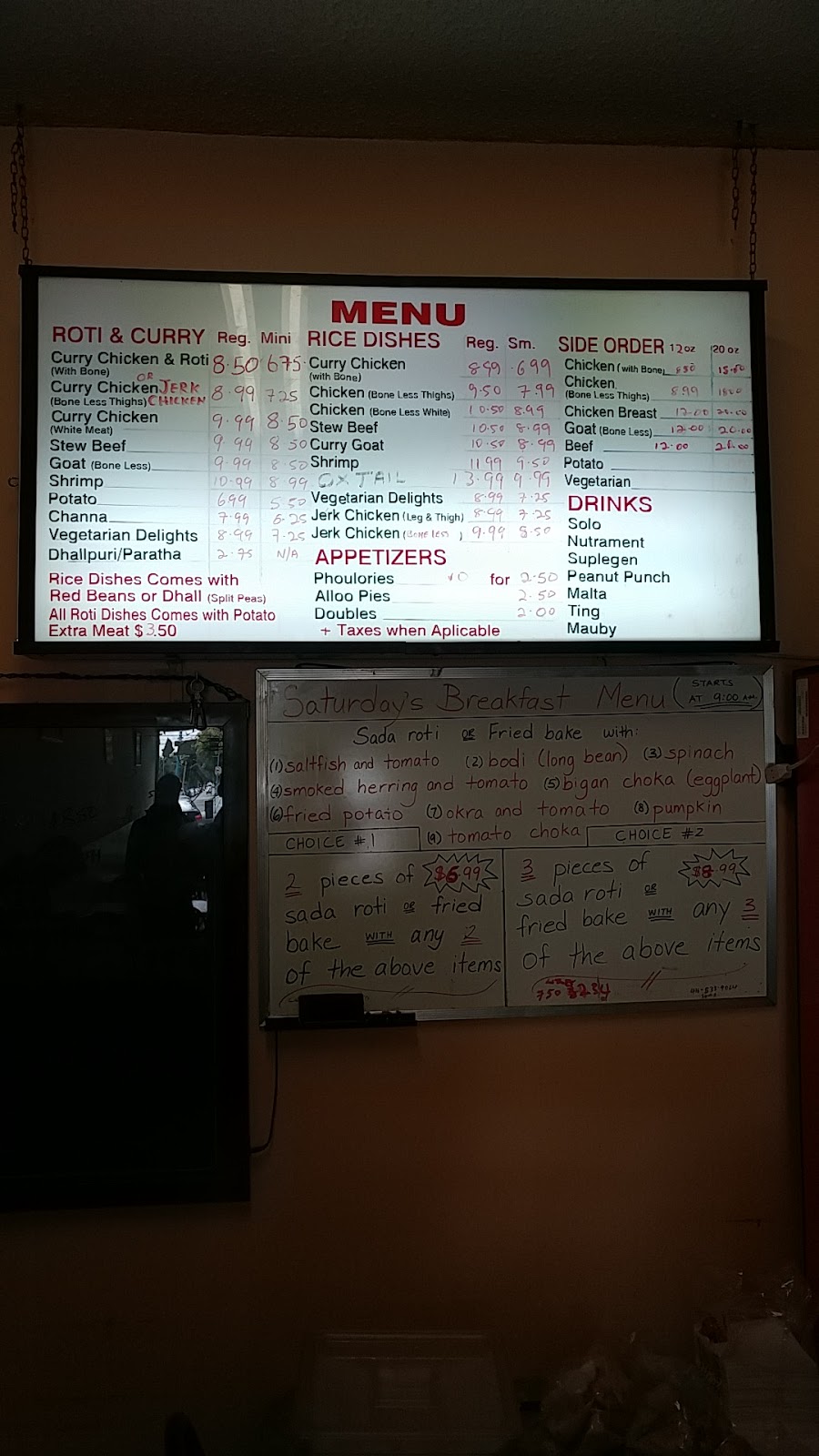 Duckys Roti | 3296 Lake Shore Blvd W, Etobicoke, ON M8V 1M4, Canada | Phone: (416) 253-5858