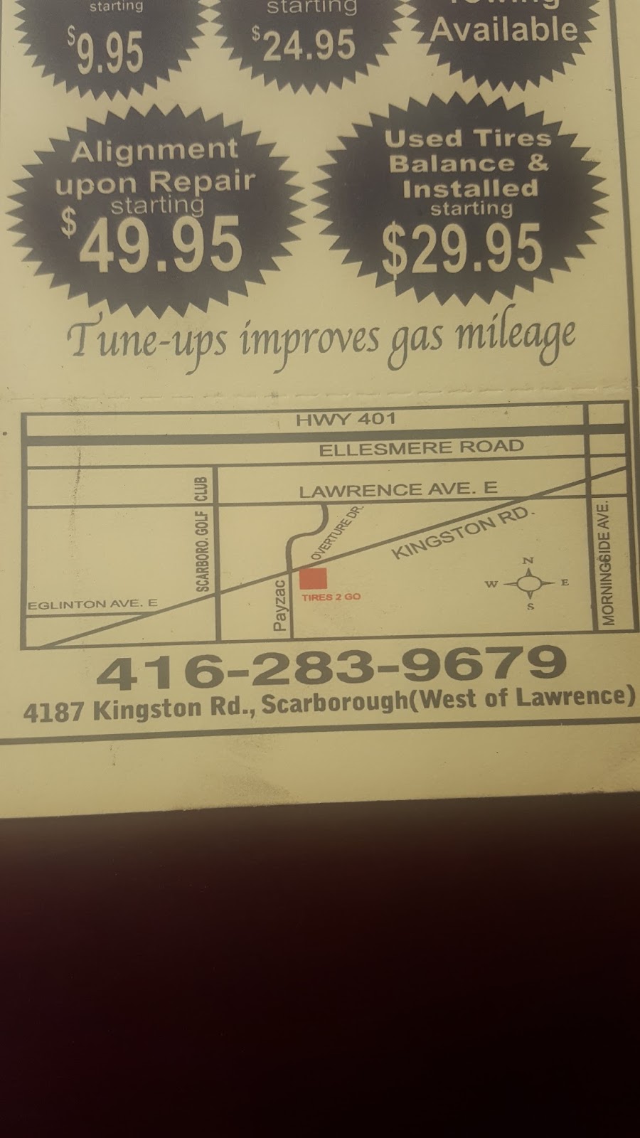 Tires To Go | 4187 Kingston Rd, Scarborough, ON M1E 2M5, Canada | Phone: (416) 283-9679
