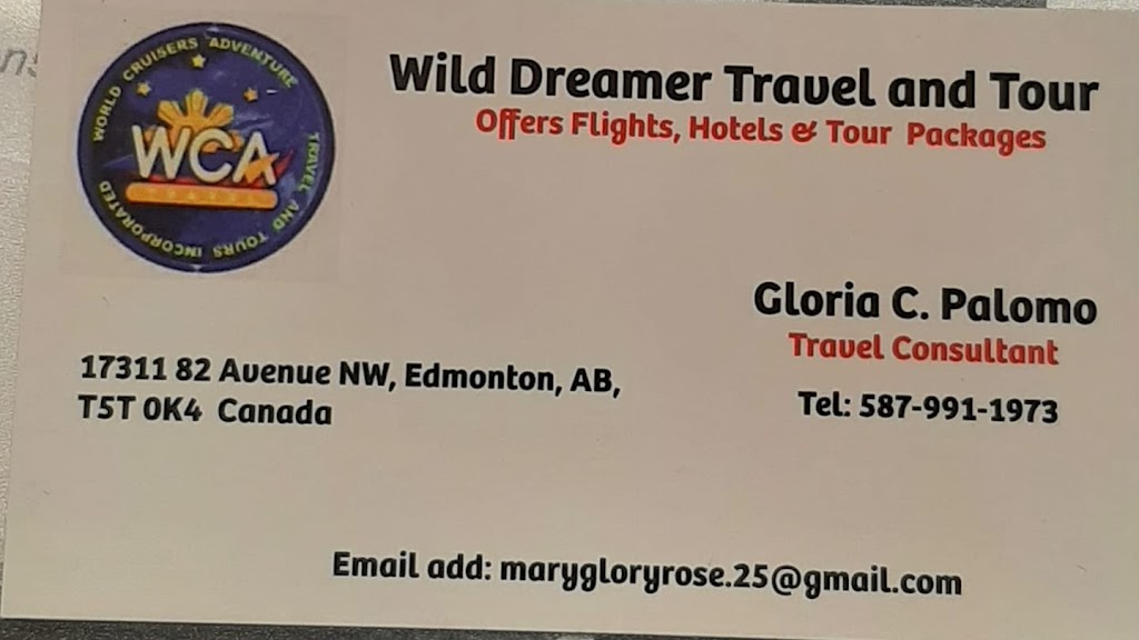 Wild Dreamer Travel and Tour | 17311 82 Ave NW, Edmonton, AB T5T 0K4, Canada | Phone: (587) 991-1973
