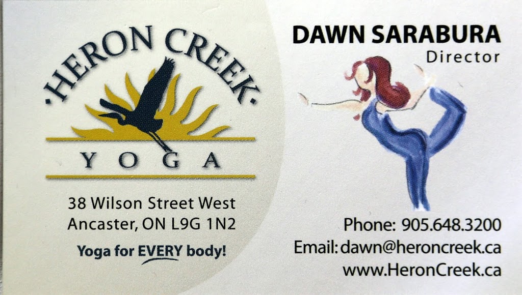 Heron Creek Yoga & Fitness, Inc. | 385 Jerseyville Rd W, Ancaster, ON L9G 3L5, Canada | Phone: (905) 648-4571