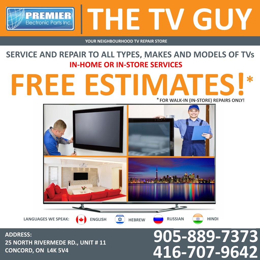 Premier Electronic Parts Inc | 25 N Rivermede Rd #11, Concord, ON L4K 5V4, Canada | Phone: (905) 532-0544