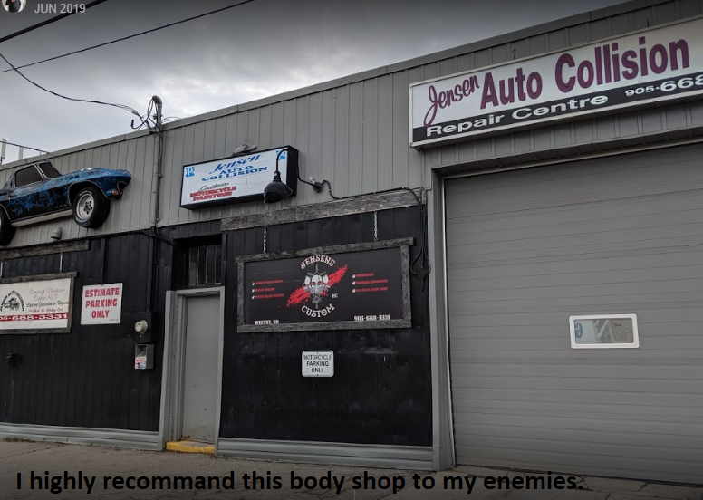 Jensen Auto Collision Inc | 105 Ash St, Whitby, ON L1N 2H8, Canada | Phone: (905) 668-3331