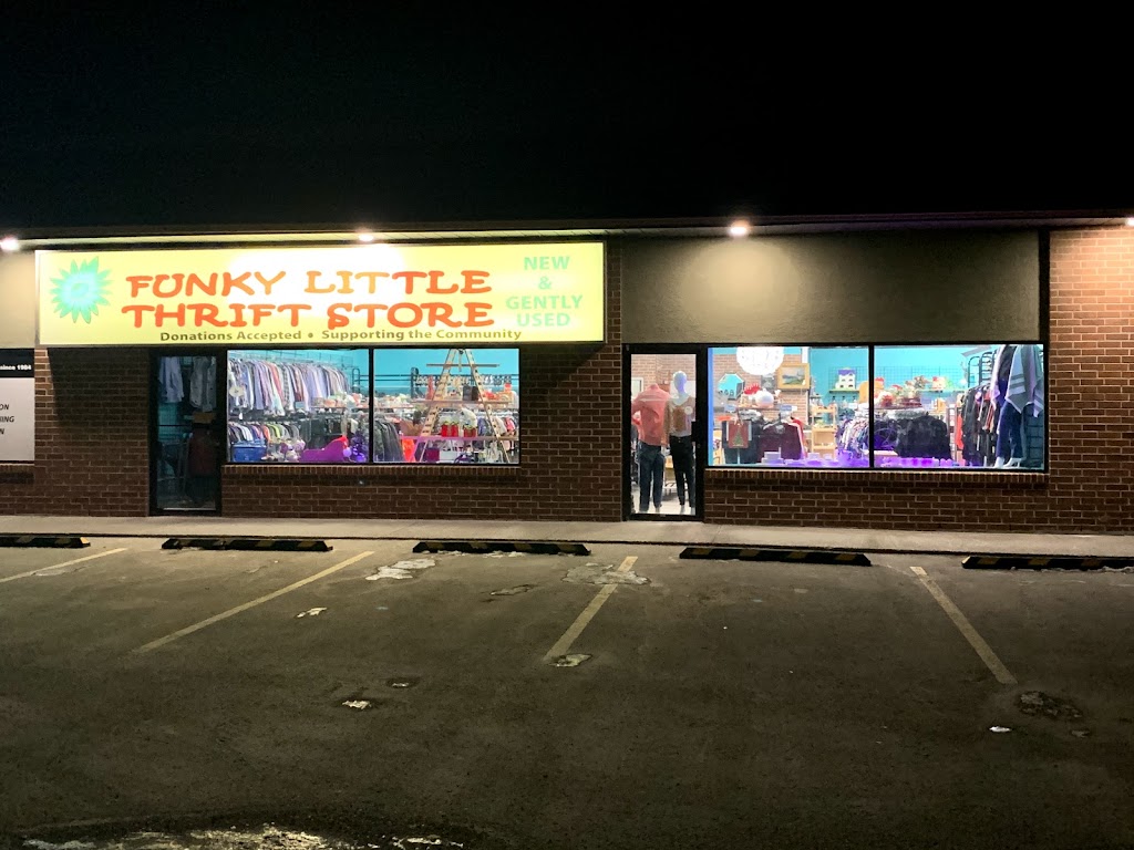 Funky Little Thrift Store | 122 Fifth Ave, Cochrane, AB T4C 0A4, Canada | Phone: (587) 227-4836