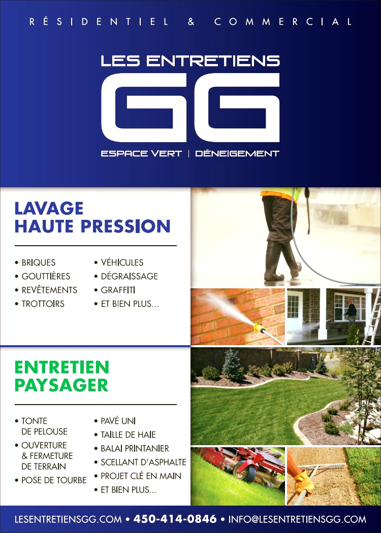 Les Entretiens GG inc. | 8315 des, Rue des Semailles, Mirabel, QC J7N 0B1, Canada | Phone: (450) 414-0846