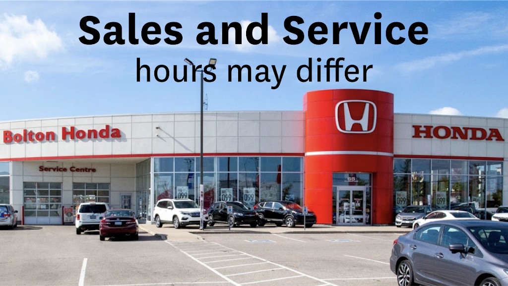 Bolton Honda | 65 Pillsworth Road, Bolton, ON L7E 4E9, Canada | Phone: (905) 457-0888